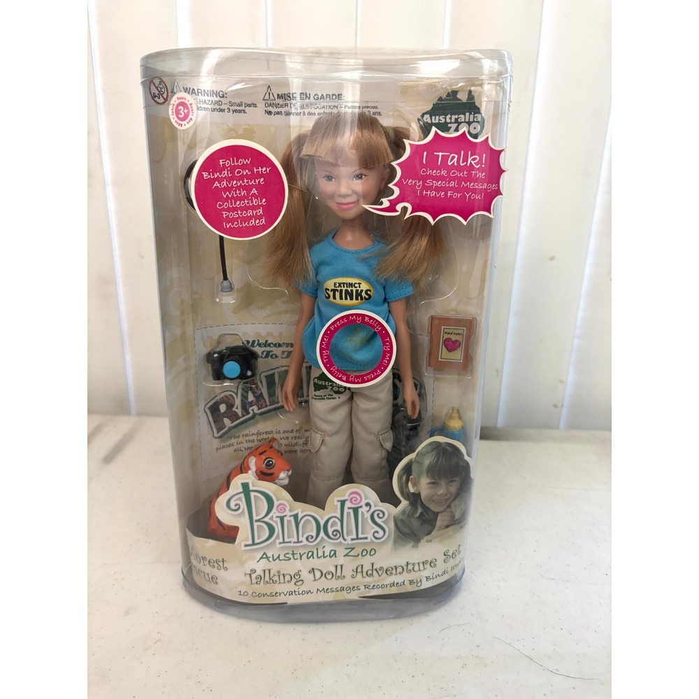 2008 Bindi Irwin Australia Zoo Talking Adventure Doll Wild Republic Works